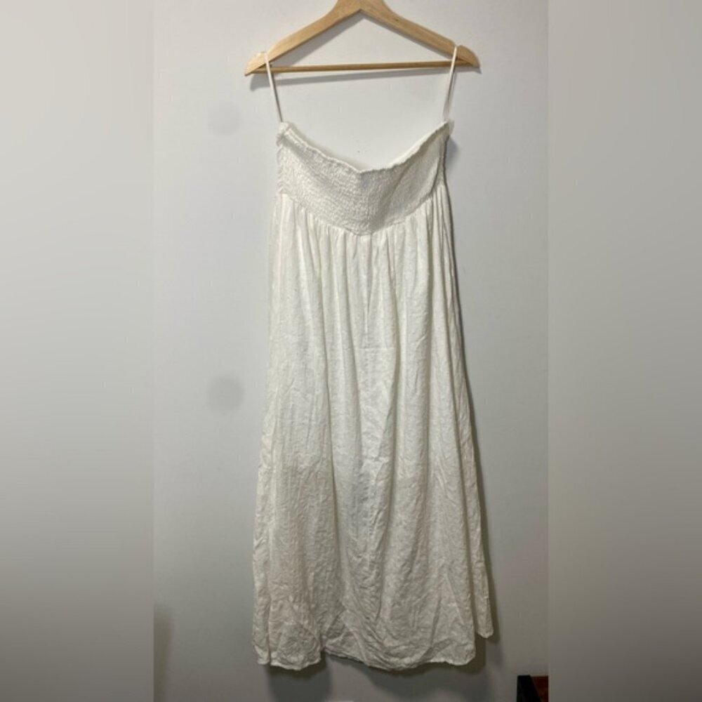 Commense White Strappy Maxi Dress NWT size L - Picture 2 of 8